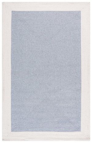 Safavieh Braided Area Rug - Elegant Ivory And Grey Runner For Indoor/Outdoor Spaces, Washable Design Grey ,Ivory Polypropylene Pile Bra281f-5