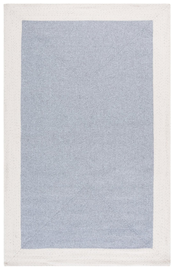 Safavieh Braided Area Rug - Elegant Ivory And Grey Runner For Indoor/Outdoor Spaces, Washable Design Grey ,Ivory Polypropylene Pile Bra281f-5