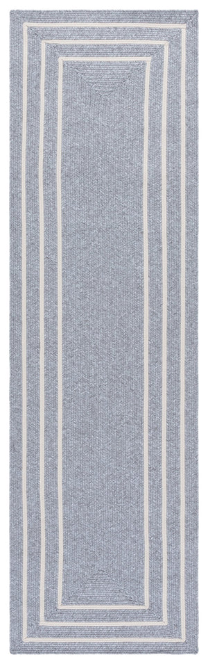 Safavieh Braided Handwoven 2X4 Light Grey Ivory Accent Rug — Durable Polypropylene, Stain-Resistant, Washable, Indoor/Outdoor BRA282F-24HM