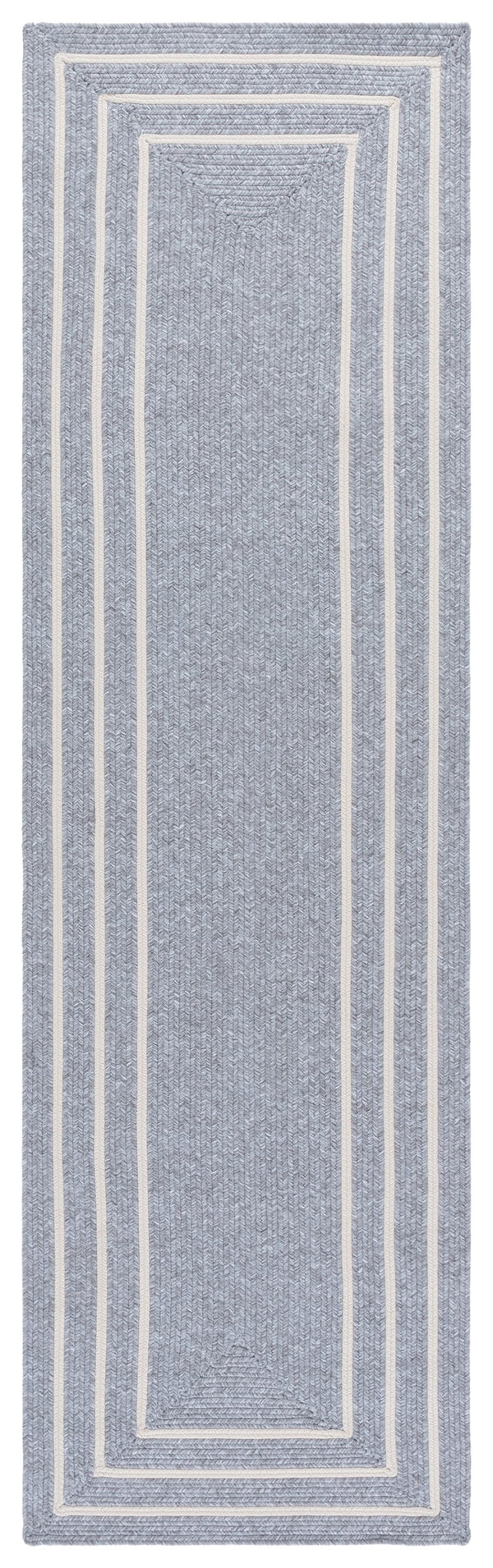 Safavieh Braided Handwoven 2X4 Light Grey Ivory Accent Rug — Durable Polypropylene, Stain-Resistant, Washable, Indoor/Outdoor BRA282F-24HM