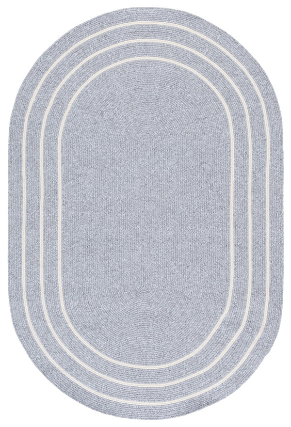 Safavieh Braided Runner Rug - Elegant Hand-woven Design For Indoor/Outdoor Comfort And Style In Any Space Light Grey ,Ivory Polypropylene Pile Bra282f-4ov