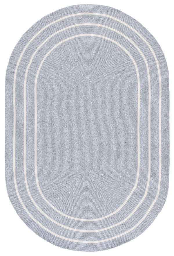 Safavieh Braided Handwoven 2X4 Light Grey Ivory Accent Rug — Durable Polypropylene, Stain-Resistant, Washable, Indoor/Outdoor BRA282F-24HM
