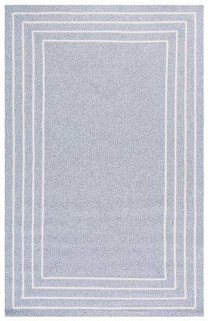 Safavieh Braided Runner Rug - Elegant Hand-woven Design For Indoor/Outdoor Comfort And Style In Any Space Light Grey ,Ivory Polypropylene Pile Bra282f-5