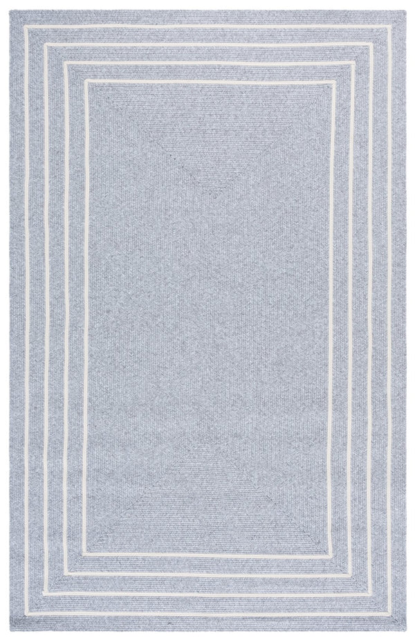Safavieh Braided Runner Rug - Elegant Hand-woven Design For Indoor/Outdoor Comfort And Style In Any Space Light Grey ,Ivory Polypropylene Pile Bra282f-5