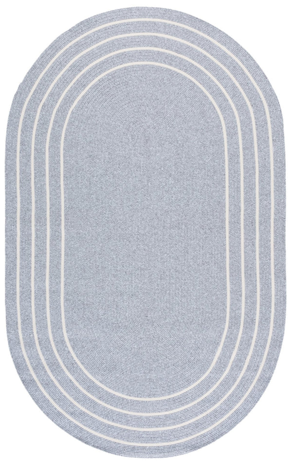 Safavieh Braided Handwoven 2X4 Light Grey Ivory Accent Rug — Durable Polypropylene, Stain-Resistant, Washable, Indoor/Outdoor BRA282F-24HM