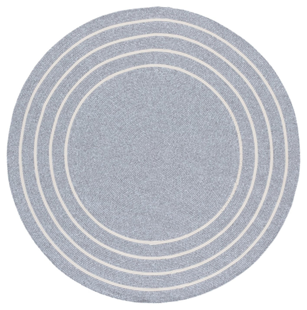 Safavieh Braided Runner Rug - Elegant Hand-woven Design For Indoor/Outdoor Comfort And Style In Any Space Light Grey ,Ivory Polypropylene Pile Bra282f-5r