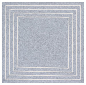 Safavieh Braided Runner Rug - Elegant Hand-woven Design For Indoor/Outdoor Comfort And Style In Any Space Light Grey ,Ivory Polypropylene Pile Bra282f-5sq