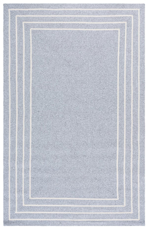 Safavieh Braided Handwoven 2X4 Light Grey Ivory Accent Rug — Durable Polypropylene, Stain-Resistant, Washable, Indoor/Outdoor BRA282F-24HM