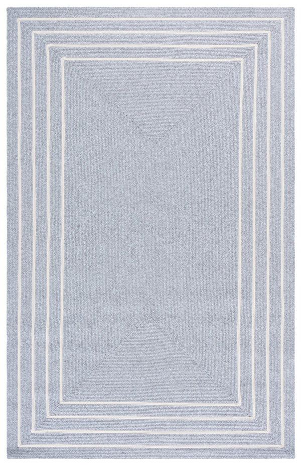 Safavieh Braided Handwoven 2X4 Light Grey Ivory Accent Rug — Durable Polypropylene, Stain-Resistant, Washable, Indoor/Outdoor BRA282F-24HM