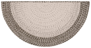 Safavieh Braided Low-Profile Handwoven Rug In Ivory & Grey — Durable Polypropylene, Indoor/Outdoor Elegance 6'-0" x 9'-0" BRA283A-6
