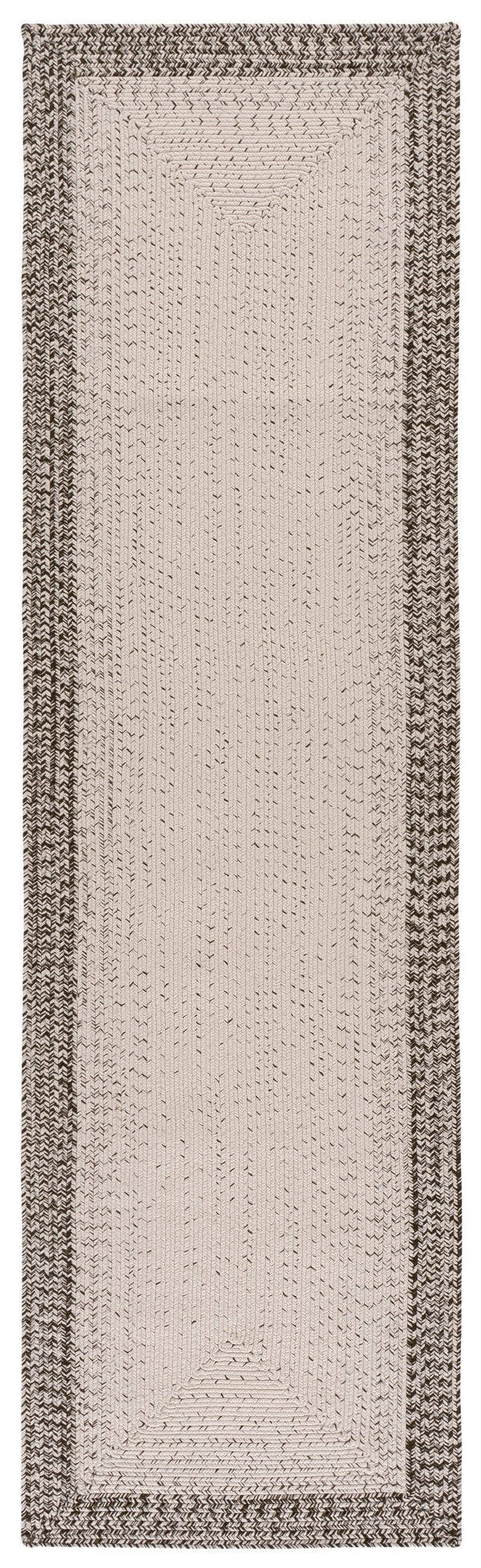 Safavieh Braided Low-Profile Handwoven Rug In Ivory & Grey — Durable Polypropylene, Indoor/Outdoor Elegance 6'-0" x 9'-0" BRA283A-6