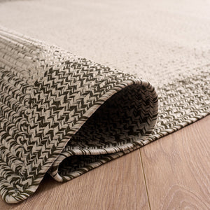 Safavieh Braided Low-Profile Handwoven Rug In Ivory & Grey — Durable Polypropylene, Indoor/Outdoor Elegance 6'-0" x 9'-0" BRA283A-6