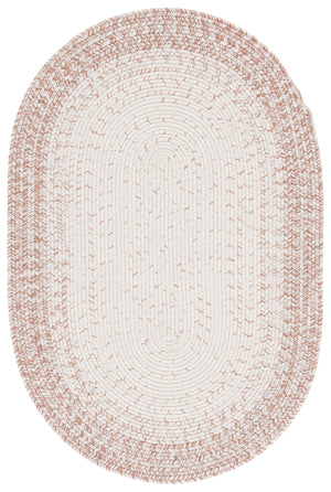 Safavieh Braided Handwoven Ivory Beige Area Rug — Low‑Profile, Washable Polypropylene, Coastal To Contemporary Style 4'-0" x 6'-0" BRA283B-4
