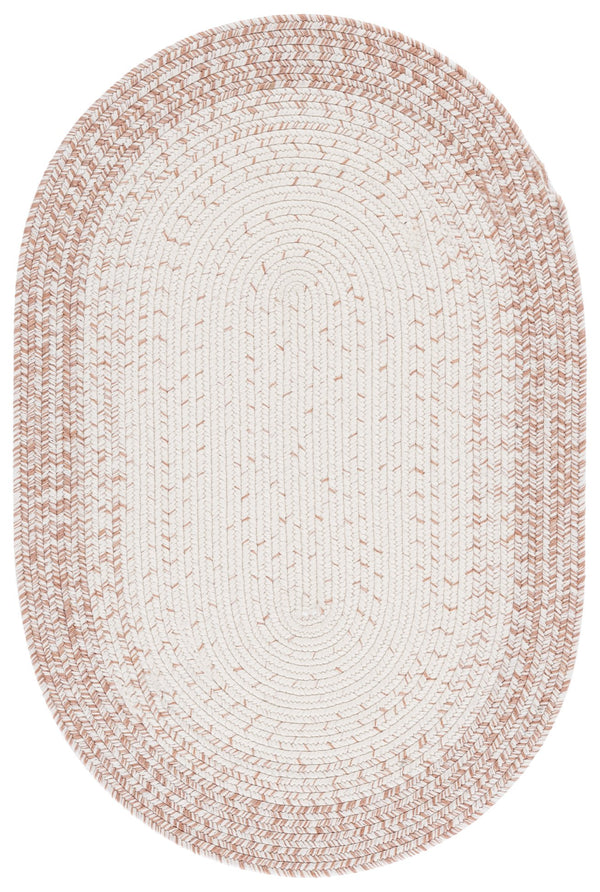 Safavieh Braided Handwoven Ivory Beige Area Rug — Low‑Profile, Washable Polypropylene, Coastal To Contemporary Style 4'-0" x 6'-0" BRA283B-4