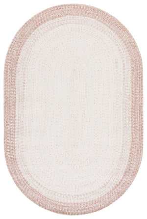 Safavieh Braided Handwoven Ivory Beige Area Rug — Low‑Profile, Washable Polypropylene, Coastal To Contemporary Style 4'-0" x 6'-0" BRA283B-4