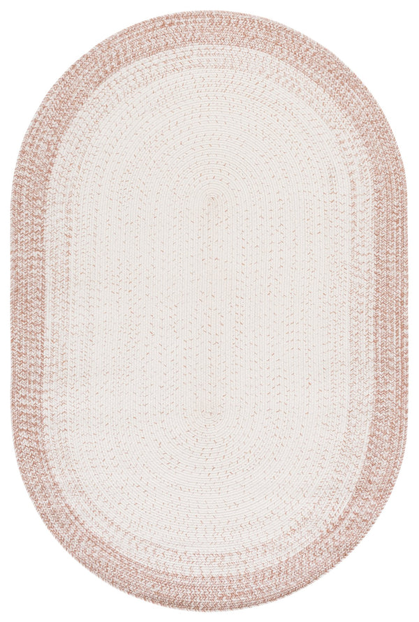 Safavieh Braided Handwoven Ivory Beige Area Rug — Low‑Profile, Washable Polypropylene, Coastal To Contemporary Style 4'-0" x 6'-0" BRA283B-4