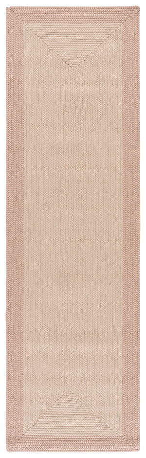 Safavieh Braided Ivory Peach Indoor-Outdoor Area Rug — Low-Profile 1/4" Pile, Durable Polypropylene, Washable 94 8'-0" x 10'-0" BRA284P-8