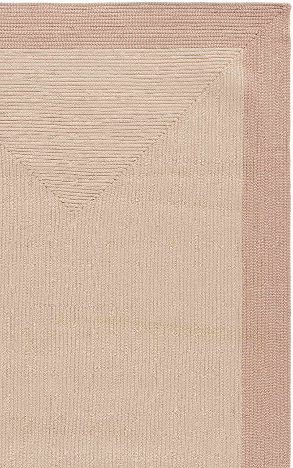 Safavieh Braided Hand-Woven Ivory And Peach Runner — Low-Profile, Washable Polypropylene For Indoor/Outdoor Traffic 2'-3" x 8'-0" BRA284P-28