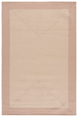 Safavieh Braided Ivory Peach Indoor/Outdoor Area Rug – Low-Profile, Stain-Resistant Polypropylene For High-Traffic Spaces 4'-0" x 6'-0" BRA284P-4
