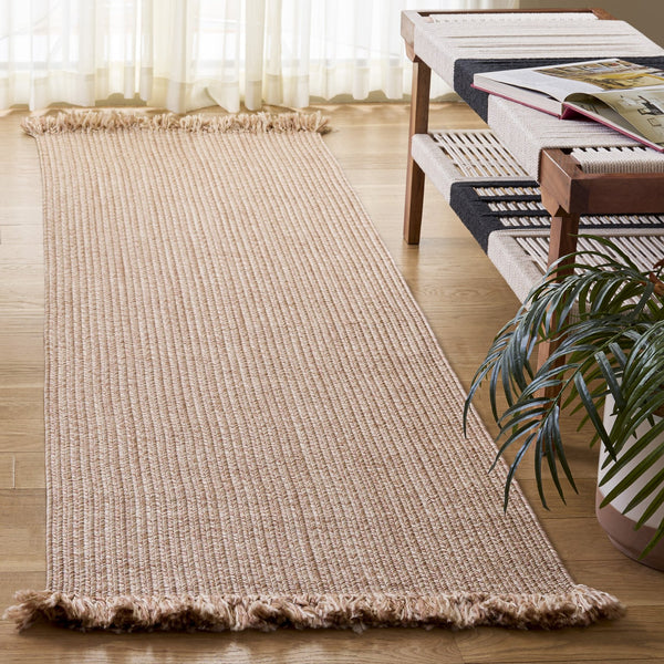 Safavieh Braided Coastal Beige Hand-Woven Accent Rug, Low-Profile 1/4" Polypropylene, Indoor/Outdoor Use 2'-0" x 3'-0" BRA301B-2