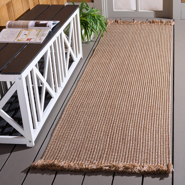 Safavieh Braided Neutral Beige Round Rug — Hand-Woven Polypropylene Braided Texture, Low-Profile, Indoor/Outdoor Friendly, Easy-Care Foundation Piece For Coastal And Contemporary DéCor 6'-0" x 6'-0" BRA301B-6R