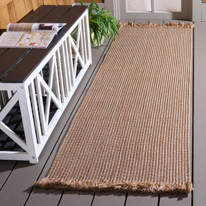 Safavieh Braided Hand-Woven Beige Area Rug — Low-Profile, Durable Polypropylene Braid For Indoor/Outdoor Living Spaces 9'-0" x 12'-0" BRA301B-9