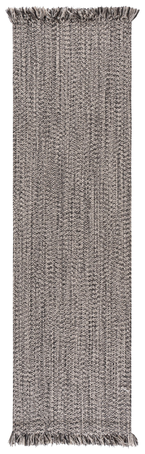 Safavieh Braided Grey Ivory Runner Rug — Low-Profile Washable Polypropylene, Durable Coastal To Classic Style 2'-3" x 8'-0" BRA301F-28