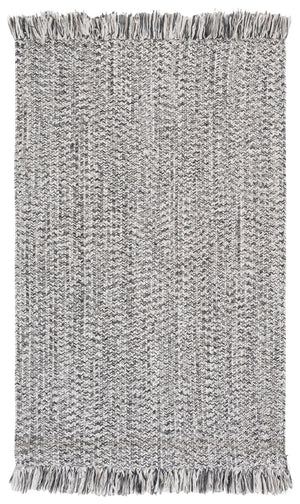 Safavieh Braided Coastal Grey Ivory Hand‑Woven Low‑Profile Rug — Durable Washable Polypropylene For Indoors Outdoors 8'-0" x 10'-0" BRA301F-8