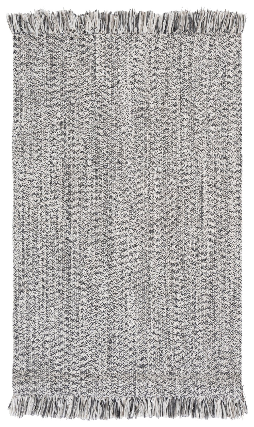 Safavieh Braided Low-Profile Grey And Ivory Rug — Hand-Woven Polypropylene, Washable, Durable Coastal Chic DéCor (5' X 8') 6'-0" x 9'-0" BRA301F-6