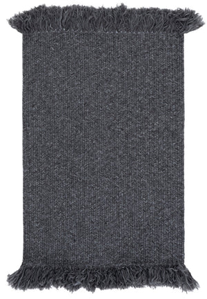 Safavieh Braided Charcoal Low-Profile 5X8 Indoor-Outdoor Rug — Handwoven Polypropylene, Washable, Durable 6'-0" x 9'-0" BRA301H-6