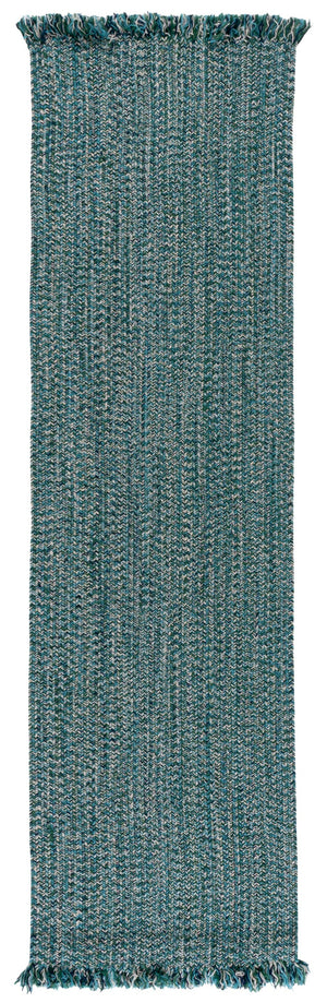 Safavieh Braided Coastal Turquoise Area Rug — Low-Profile Handwoven Polypropylene, Fade & Stain Resistant 5'-0" x 8'-0" BRA301K-5