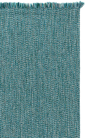 Safavieh Braided Turquoise Hand-Woven Indoor/Outdoor Rug — Low-Profile Polypropylene, Durable Washable Charm 4'-0" x 6'-0" BRA301K-4