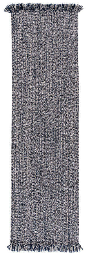 Safavieh Braided Navy Indoor/Outdoor Area Rug - Hand-Woven Braided Polypropylene, Low-Profile Washable Comfort And Coastal Charm 6'-0" x 9'-0" BRA301N-6