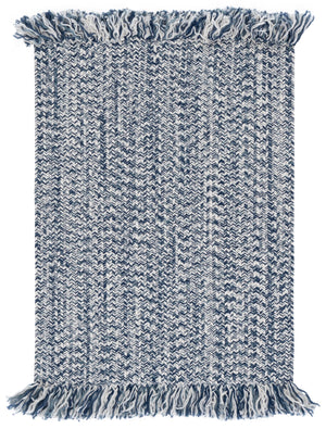 Safavieh Braided Navy Accent Rug — Hand‑Woven Braided Polypropylene, Low‑Profile Durable Design For Indoor/Outdoor Use 3'-0" x 5'-0" BRA301N-3