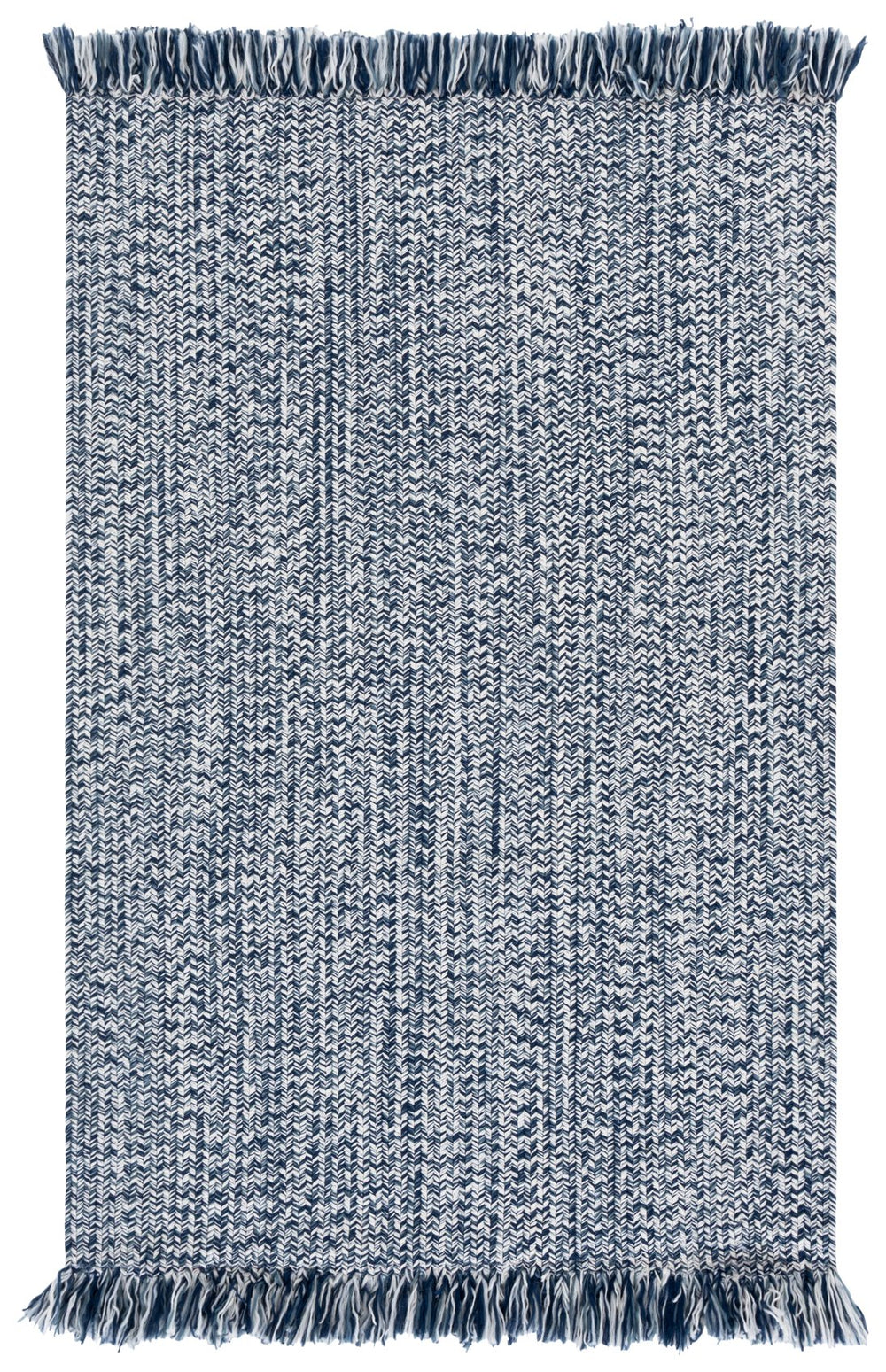 Safavieh Braided Navy Braided Rug - Handwoven Polypropylene, Low Profile, Washable Indoor/Outdoor Accent Rug 6'-0" x 6'-0" BRA301N-6SQ