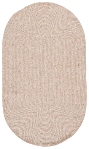 Safavieh Braided Handwoven Fine Wool Oval Rug In Rich Brown — 100% Wool Low-Profile Braided Texture, Cozy Durable Elegance 6'-0" x 8'-0" BRA500T-68OV