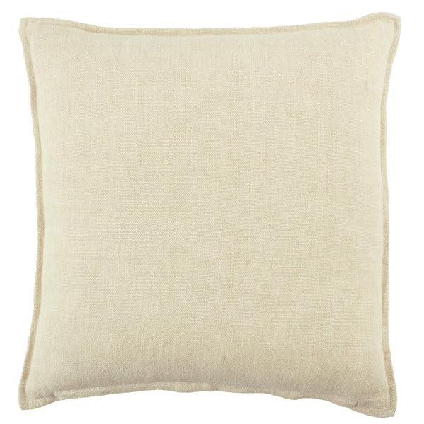 Jaipur Living Jaipur Living Blanche Linen Square Throw Pillow with Flange Border for Neutral Interiors PLW103799