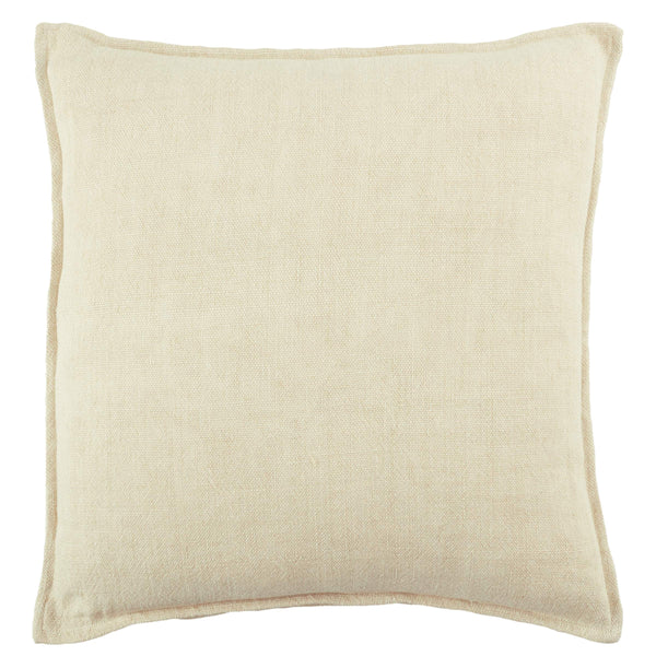 Jaipur Living Jaipur Living Blanche Linen Square Throw Pillow with Flange Border for Neutral Interiors PLW103799