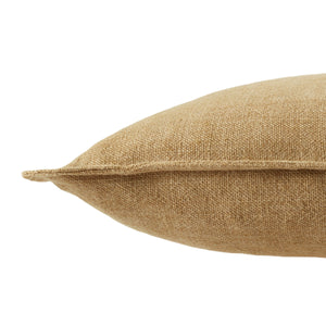 Jaipur Living Jaipur Living Blanche Linen Flange Pillow Cover Rustic Coastal Textural Accent Tan 22 inches PLC102504