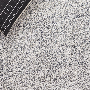 Safavieh Berber 101 BRB101 Hand Woven Shag Rug Ivory / Dark Grey BRB101H-6SQ