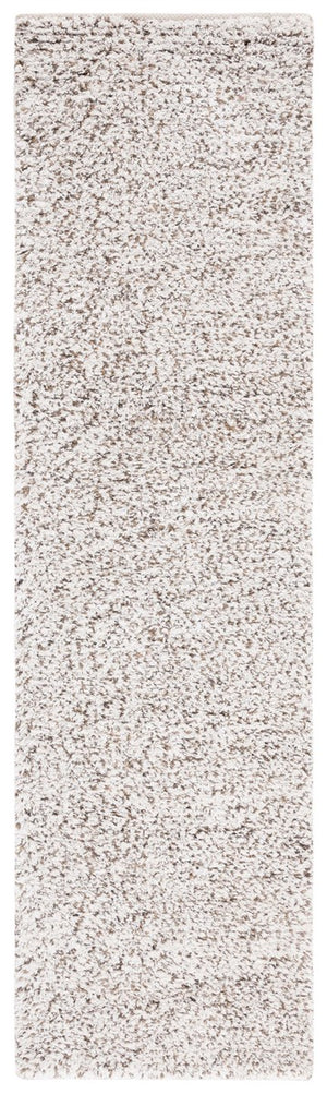Safavieh Berber 101 BRB101 Hand Woven Shag Rug Ivory / Brown BRB101T-6SQ