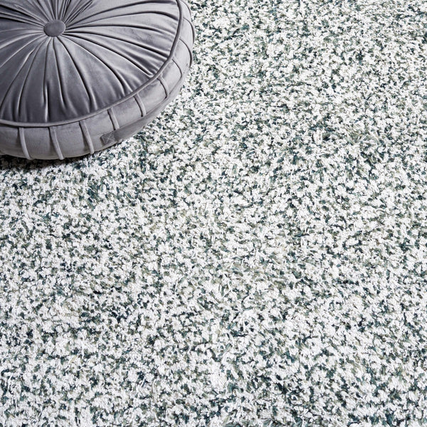 Safavieh Berber 101 BRB101 Hand Woven Shag Rug Ivory / Green BRB101Y-6SQ