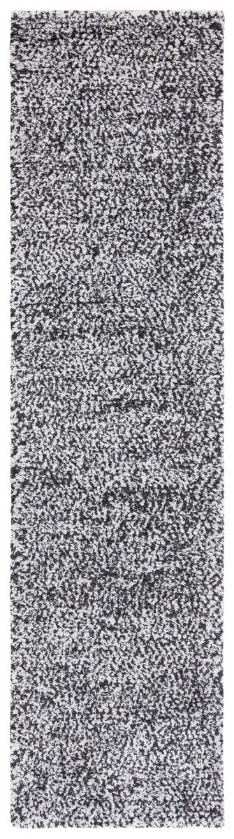 Safavieh Berber 101 BRB101 Hand Woven Shag Rug Ivory / Black BRB101Z-6SQ