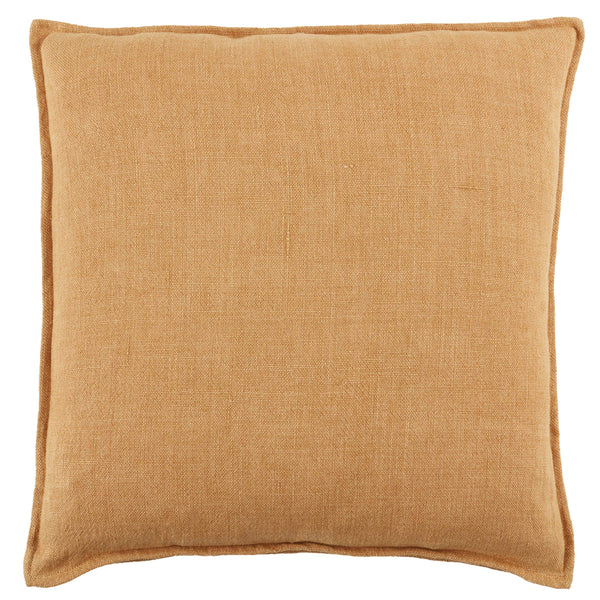 Jaipur Living Jaipur Living Linen Throw Pillow with Flange Border Earthy Terracotta Organic Texture PLW103808