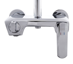 Safavieh CHERIA Bathroom Shower Combination Set – Polished Chrome, Contemporary Design for Modern Spaces BRC3365C
