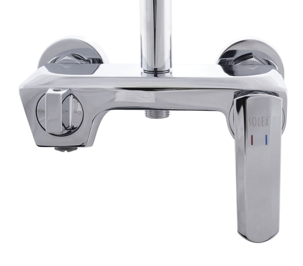 Safavieh CHERIA Bathroom Shower Combination Set – Polished Chrome, Contemporary Design for Modern Spaces BRC3365C