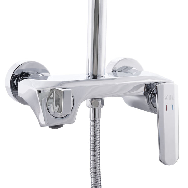 Safavieh CHERIA Bathroom Shower Combination Set – Polished Chrome, Contemporary Design for Modern Spaces BRC3365C