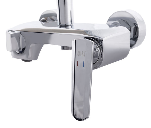 Safavieh CHERIA Bathroom Shower Combination Set – Polished Chrome, Contemporary Design for Modern Spaces BRC3365C