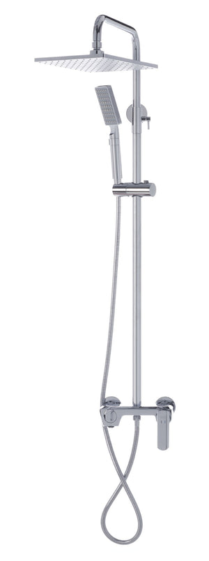 Safavieh CHERIA Bathroom Shower Combination Set – Polished Chrome, Contemporary Design for Modern Spaces BRC3365C
