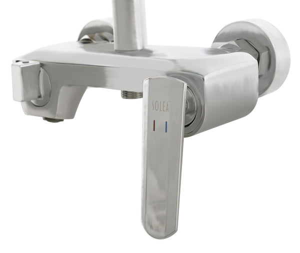 Safavieh CHERIA Nickel Bathroom Shower Combination - Elegant, Durable Fixture for Modern Style & Comfort BRC3365N